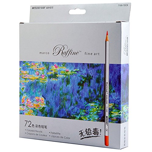 BabyIn Lápices colured para Pinturas de niños del jardín secreto del arte de dibujo Aupplies artesanía, Adultos Libros para colorear (Papel encajonado)(72)