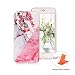Produktbild Hülle für iPhone 6 PLUS/6S PLUS Wanxida Marmor Muster Bumper TPU Silikon Schutzhülle Soft Clear Case Cover Ultra Dünne Schlanke Etui Weiche Glatte Tasche Kratzfeste Stoßfeste Handyhülle-Pflaumenblüte Marmor