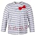 Baby Mini Girls Shirt, light grey melange, size 74, 9 months