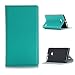 Produktbild Nokia Lumia 930 4G Tasche Leder Style Hülle grün Cover mit Stand - Zubehör Etui smartphone 2014 Nokia 930 Windows Phone 8.1 Flip Case Schutzhülle (Handy tasche folio PU Leder, grün green) - Brand XEPTIO accessoires
