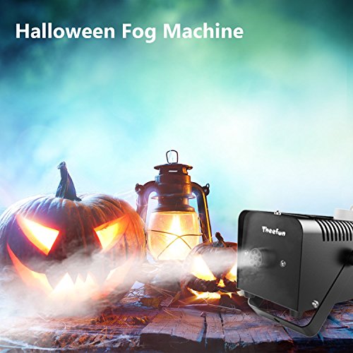 Preisvergleich Produktbild Theefun Mini Nebelmaschine 400-Watt Professionelle und Tragbare Rauchmaschine mit Verkabelter Fernbedienung Bühnentechnik für Halloween, Weihnachtsgeschenke, Hochzeit, Theater, Party und Disco Club