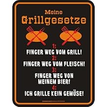Blechschild Schilder 20x30cm Metallschild Grillen Lustige Spruche Garten Party