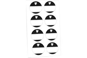 Westmark Étiquettes Décoratives - 24 autocollants Pratiques pour Étiqueter et Décorer les Bocaux et les Bouchons, Adhésion Forte - Étiquettes Rondes pour Épices 3,5 cm