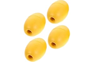 Toyvian 4pcs Anchor Float Floating Buoy Line Oval Water s Boat Anchor Buoy Boat Accessories Pools s Kayak Accessories ing s Marker Fishing Pvc Yellow