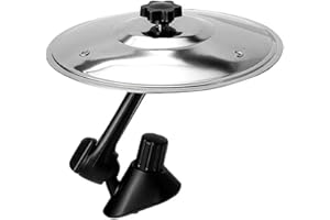 KOMEIYL Platillo Bateria para Coche, Tambores de Aire Platillo para Coche, Mini Cymbale de Crash pour Voiture, Aplica a Ritmo Música Cambia Mejorar Ambiente Entretenimiento Automóvil (Plata)