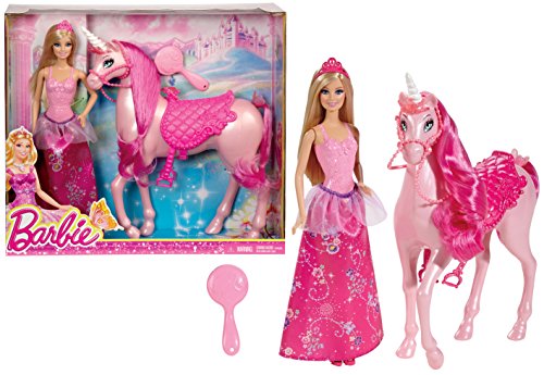 Preisvergleich Produktbild Barbie Einhorn mit Puppe von Mattel