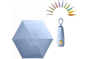 erised's bifrost Mini Faltender Regenschirm Freien UV Schutz,kreativer Ringgriff,Sonnenschutz Klein für Koffer Taschenschirm,Beschichtung Gegen Feuchtigkeitsschäden für Damen und Kinder Reise