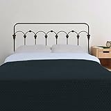  Kopfteil Wand Aufkleber Vinyl Schmiedeeisen Kopfteil Wandtattoo Bettgestell aus Metall bedpost Schlafzimmer Art DEKORATION dunkelbraun