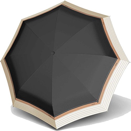 Knirps T2 Duomatic Women's Print Umbrella - Border Black