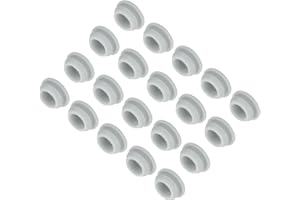 ‎QUARKZMAN QUARKZMAN 20 Stück Silikonstopfen, 12 mm Montagedurchmesser Schmale Nutbreite Silikon Lochstopfen Gummistopfen 2 mm Panel Dichtungsabdeckung Rund für Küchen Bulkheads Grau