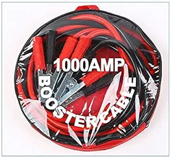 IMUU4M 1000 AMP Emergency Power Start Cable Quality Booster Jumper Cable Heavy Duty Car Battery Jumper Booster Line Copper Wire (Color :RED & BLACK)(4M 1000AMP).