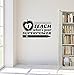 Produktbild Wandaufkleber Wall Sticker quotes 24"x14" I Teach What's Your Super Power Pencil Apple Silhouette Book Learn Class Student Wall Decal Sticker Art Mural Home Decor Quote