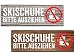 Produktbild Altholz Schild SKISCHUHE BITTE AUSZIEHEN Alpen Berghütte Alpin Vintage Rustikal (Braun)