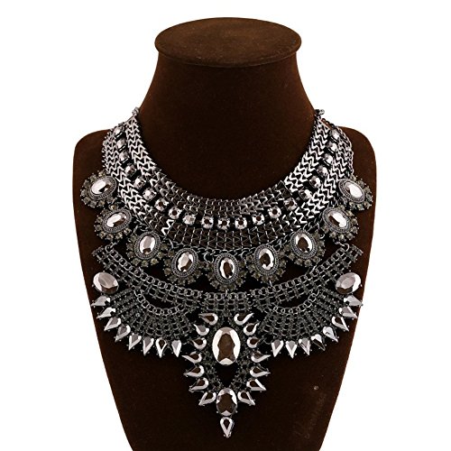 Eshion joyería del partido las mujeres Maxi collar vintage gargantill