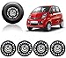 Auto Pearl - Premium Quality Car Black Chrome Wheel Cover Caps 12 inches Press Type Fitting For - Tata Nano GenX RS.2149.00