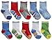 TICK TOCK Baby Boys Socks 5 Pairs Cotton Rich Heel and Toe Warm Stripes Grippers