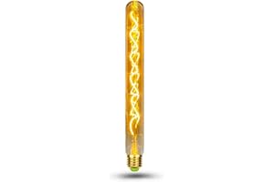 BNITITU Edison Vintage Żarówka E27, E27 LED Vintage ściemnialna 4W Flet Tube Żarówka E27 Ciepła Biel 2700K Żarówka LED E27 Vintage Lampa LED 500 lm, antyczna żarówka Idealna do domu, kawiarni, baru - 1 sztuki