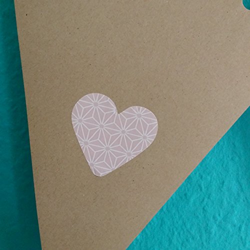 2 m Papier Wimpelkette/Party Hochzeit Deko Herzen GLAMOUR Girlande 22.031 - 4