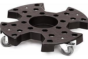 KATSU TOOLS KATSU Carrello di Trasporto per Deposito Pneumatici, 136KG Capacità, Robusto Antiscivolo 4 Ruote Girevoli Mobile Carrello con Freno per Auto Vechicle Camion Ruota di Pneumatici, 64 x 64 x 11,5cm