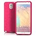 Produktbild Saxonia Samsung Galaxy Note 3 Hülle Silikon Case Schutzhülle Silikon Touch View Cover mit Fenster Pink