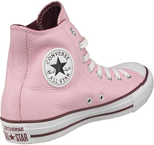 Converse Classic Leather Hi Top Seasonal Unisex Trainers, Baby Pink/White (UK 8.5, EU 42)