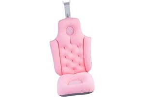 MagiDeal Cojín de Bañera de Cuerpo Completo, Accesorios Impermeables Transpirables para Bañera de Baño, Rosado