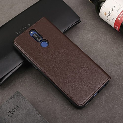 Mate 10 Lite H  lle DWaybox Foldable Stand Feature mit View Window Folio Schutzh  lle Slim Luxury Genuine Leather H  lle f  r HUAWEI Maimang 6   Mate 