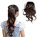 SODIAL(R) Dark Brown Ponytail Wig Hairpiece Hair Piece Long 55cm