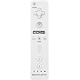 OSTENT 2 in 1 Remote Controller Built in Motion Plus Compatible for Nintendo Wii Console Game (White)