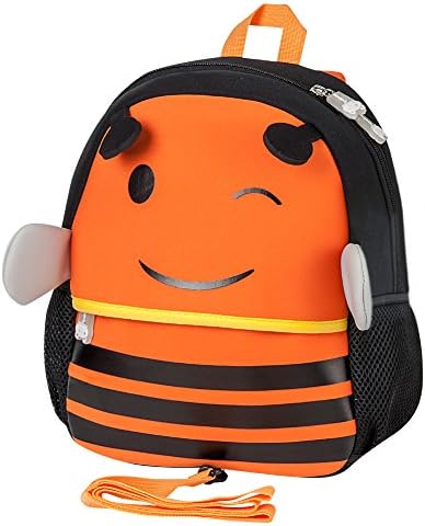 Children's Backpack, Jenuther Kids Toddler Backpacks Waterpoof 3D Cartoon Bee School Lunch Bag For Babies Boys girls