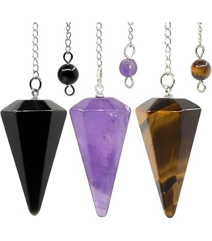 Lot De 3 Pendules Divinatoires En Cuivre Doré – Spirale, Pour Tarot, Reiki, Méditation
