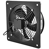 Frantools Ventilateur AXIAL 10'' A cadre carré A rotor extérieur Moteur en cuivre pur 65 W 1450 tr/min Pour l'évacuation des gaz d'échappement