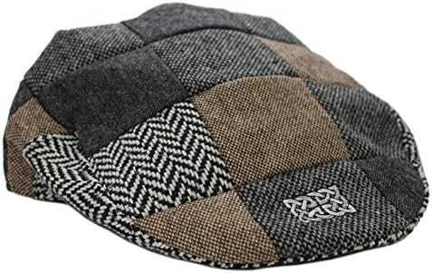 Patrick Francis Ireland Multi Tweed Flat Cap (S-XL) (X Large)