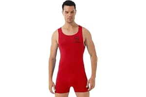 iiniim Hombre Adulto Maillot Elástico de Gimnasia Leotardos Ritmica Danza Ballet sin Mangas Una Pieza Mono Deportivo Liso Men Unitard Body Suave Body Ropa Interior para Adultos