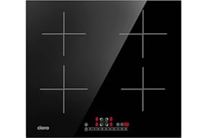 CIARRA CBBIH4B 4 Zonen Einbau Induktionskochfeld mit Power Booster Touch-Bedienung Kochfeld Induktion Herdplatte mit 4 Platte