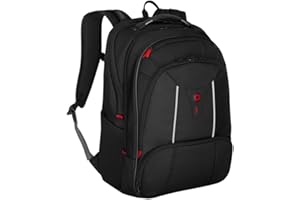 WENGER Zaino Porta PC Carbon Pro con Tasca per Tablet, Notebook 17”, 33 l, Uomo Donna, Ufficio Lavoro Università, Nero, Sostenibile, 653129