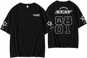 CHAROUS KPOP-Stray Kids 2023FM 5-Star Konzert Gleiches T-Shirt,Lose T-Shirts Für Support StrayKids Band Fans Stay Geschenk