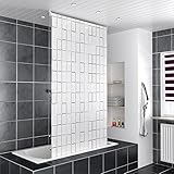 amazon badezimmer vorhang MEHR PLATZ IM BADEZIMMER: Nach dem Duschen kann der schnelltrocknende Vorhang mit dem Seitenzug hochgezogen werden. Das lässt ihr Bad nicht nur größer wirken, sondern bietet auch mehr Bewegungsfreiheit.