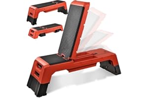 SENSHI JAPAN Stepper - Pedana per aerobica, piatta, declinata e inclinata, per fitness a casa e palestra, regolabile in altezza, per yoga, panca e pedana