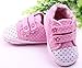 Infant Toddler Baby Girl Soft Sole Crib Shoes Cotton Antislip Sneaker 0-18 Months (3-6 Months, pink)