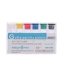EASYINSMIL1Box Gutta Percha Points Endodontic .02/.04/.06 Taper For Dental Endo (45-80# mix 0.2 Taper)