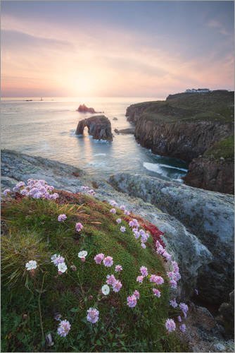 Posterlounge Canvas print 120 x 180 cm: Lands End by Michael Breitung - ready-to-hang wall picture, stretched on canvas frame, printed image on pure canvas fabric, canvas print