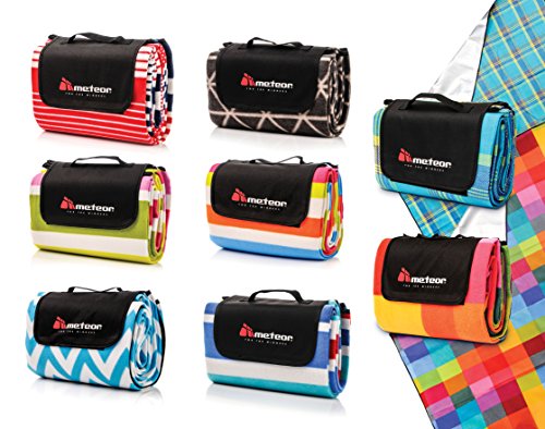 Meteor Large, Extra Large & XX Large Picknickdecke wasserdichte sanddichte Fleece Picknickdecken Campingdecken Stranddecke