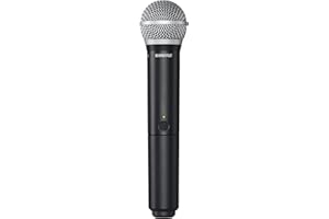 Shure BLX2/PG58 Émetteur sans Fil Portable avec Capsule Micro vocale PG58 – pour Une Utilisation avec Les systèmes de Microphone sans Fil BLX (récepteur Vendu séparément) | Bande M17