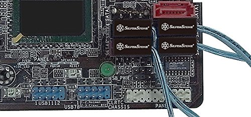 SilverStone SST-CP11 – SATA III 6 Gbps Kabel, ultra-dünn, um 90° abgewinkelte Anschlüsse, 30 cm, blau - 10