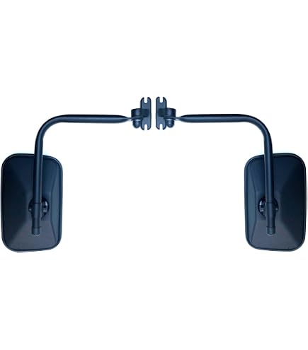 Lot De 2 Rétroviseurs Extérieurs Pour Camion/pelleteuse - Dimensions 232x145 Mm, Support Tube 10 Mm, Homologué E20 - 12