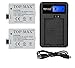 Produktbild TOP-MAX® 2x LP-E5 Akku mit Infochip + USB Ladegerät mit LED Anzeige zu Canon EOS 450D 500D 1000D--mit Micro USB Anschluss