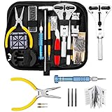 Baban 168tlg Uhrenwerkzeug Set Professionelles Justierbare Fall-Öffner Artikel in schwarze Nylontasche Verbesserte Werkzeug für Die Meisten Uhren Geeignet Gutes Geschenke für Uhrenliebenhaber