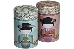Eigenart Casa New Little Geisha 2er Set Metalldose rund mit Steckverschluss und einer Füllmenge von 150g, NLG75117