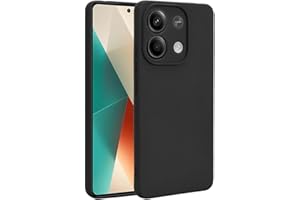 Afikyutu Funda para Xiaomi Redmi Note 13 5G, Ultra Fina Fibra de Carbono Diseño Carcasa Protectora Antigolpes, Suave TPU Silicona Caso Anti-Choques Cover -Negro